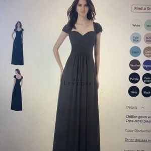 Gray floor length dress